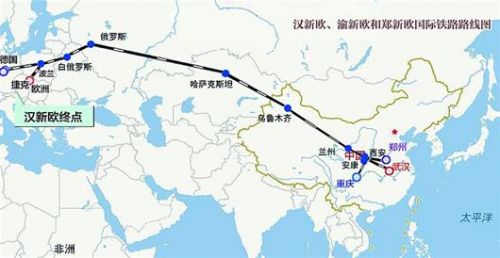 中欧班列（武汉）构筑 “丝绸之路”经济带物流网络
