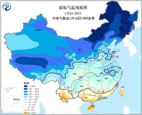 西伯利亚霸王级寒潮来袭：北方更冷南方雨雪