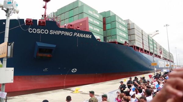 见证历史一刻：海运巴拿马轮成功首航扩建后巴拿马运河