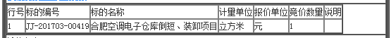 合肥空调电子仓库倒短、装卸项目